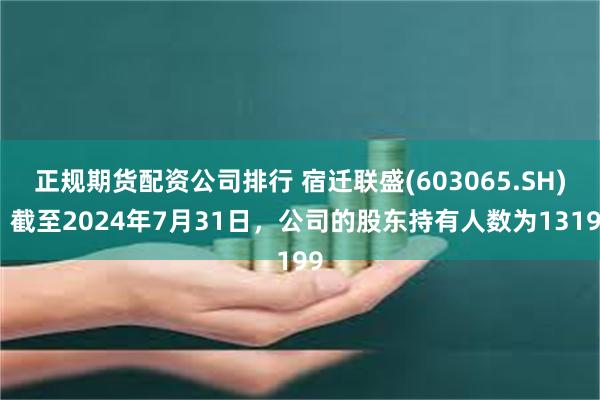 正规期货配资公司排行 宿迁联盛(603065.SH)：截至2024年7月31日，公司的股东持有人数为13199