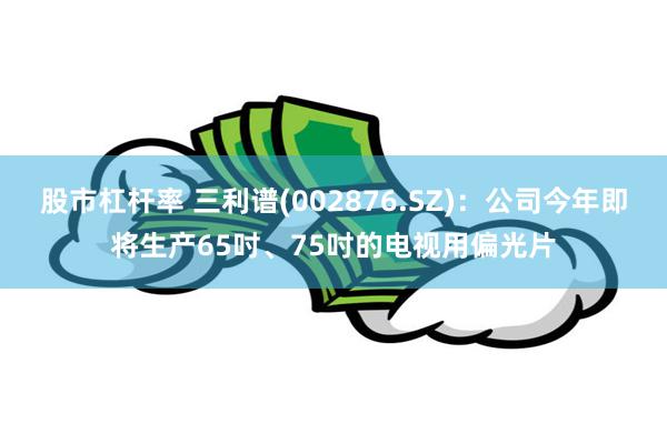 股市杠杆率 三利谱(002876.SZ)：公司今年即将生产65吋、75吋的电视用偏光片