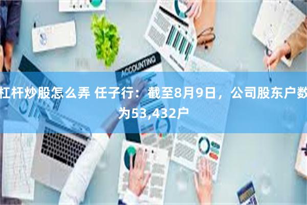 杠杆炒股怎么弄 任子行：截至8月9日，公司股东户数为53,432户