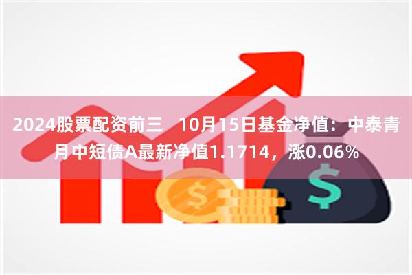 2024股票配资前三   10月15日基金净值：中泰青月中短债A最新净值1.1714，涨0.06%