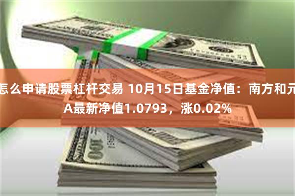 怎么申请股票杠杆交易 10月15日基金净值：南方和元A最新净值1.0793，涨0.02%