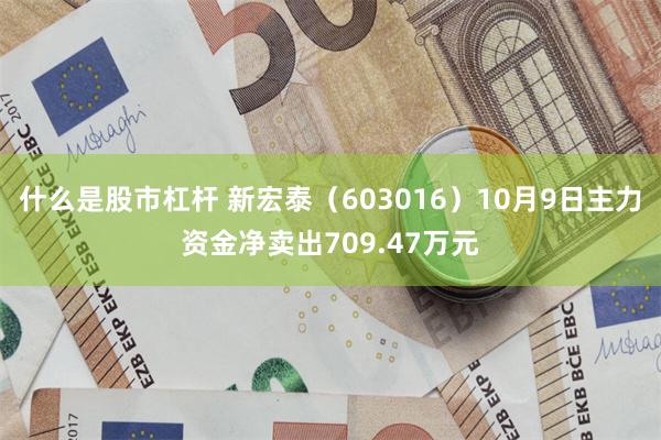 什么是股市杠杆 新宏泰（603016）10月9日主力资金净卖出709.47万元