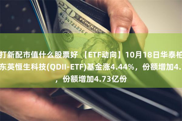 打新配市值什么股票好 【ETF动向】10月18日华泰柏瑞南方东英恒生科技(QDII-ETF)基金涨4.44%，份额增加4.73亿份