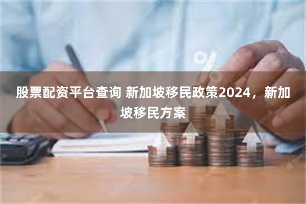 股票配资平台查询 新加坡移民政策2024，新加坡移民方案