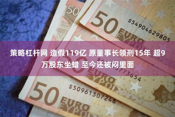 策略杠杆网 造假119亿 原董事长领刑15年 超9万股东坐蜡 至今还被闷里面